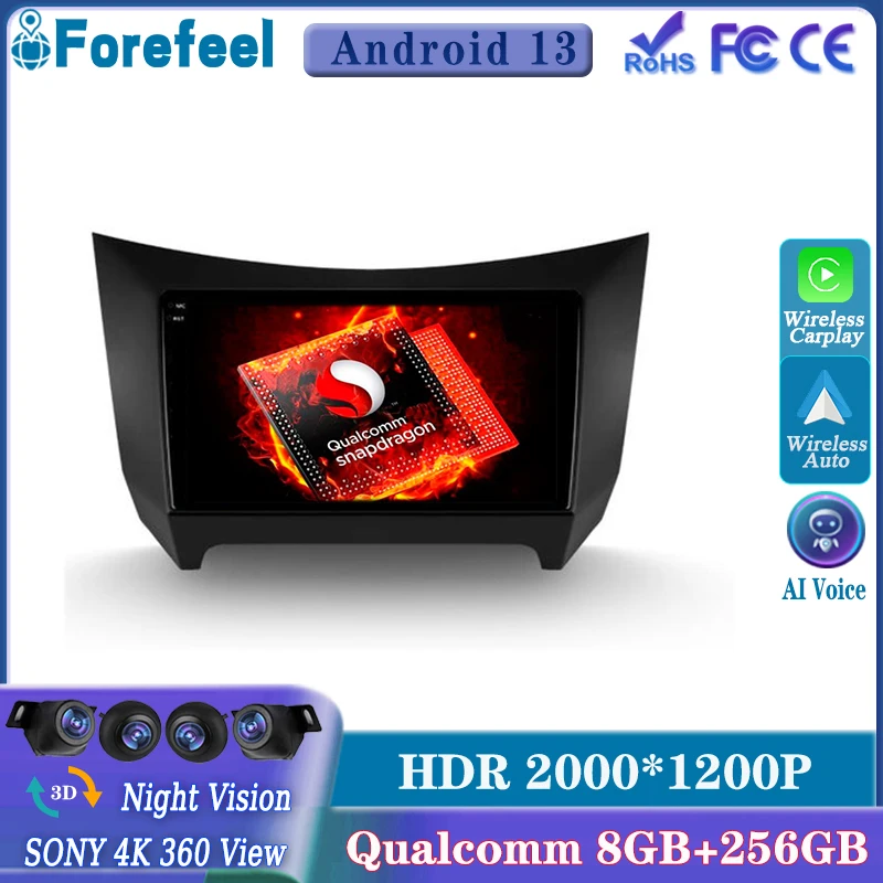 Android 13 Qualcomm For Lifan Smily 320 2008 - 2015 Car Auto Radio Stereo Multimedia Player GPS Navigation DVD NO 2DIN WIFI 5G
Android 13 Qualcomm For Lifan Smily 320 2008 - 2015 Car Auto Radio Stereo Multimedia Player GPS Navigation DVD NO 2DIN WIFI 5G