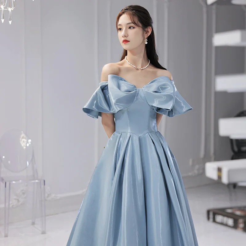 Formal Evening Dress For Women 2024 Pure Color Banquet Luxury Host Meeting Female Long gown
Formal Evening Dress For Women 2024 Pure Color Banquet Luxury Host Meeting Female Long gown