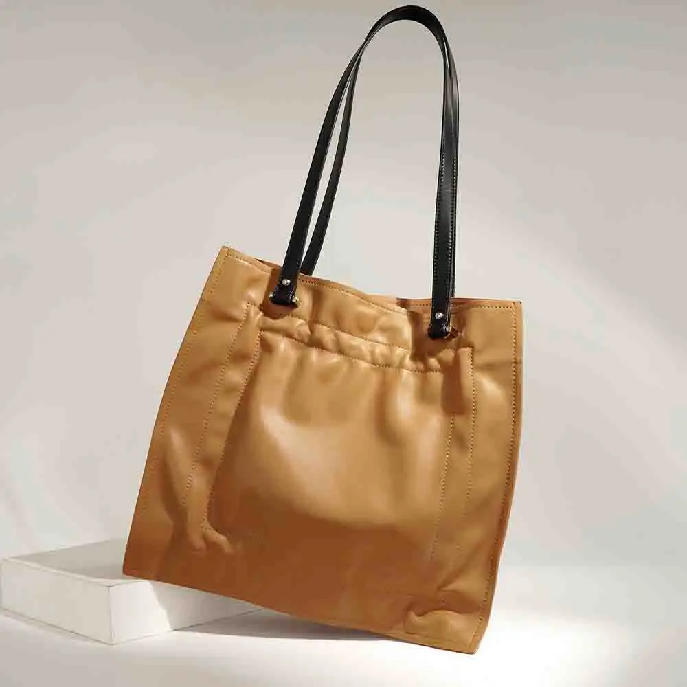 New Unique Style Large Tote Women Leather Bags Luxury Soft Cow Hide Skin Shoulder Bucket Handbag Chic Lady Daily Bag 2023 New
New Unique Style Large Tote Women Leather Bags Luxury Soft Cow Hide Skin Shoulder Bucket Handbag Chic Lady Daily Bag 2023 New