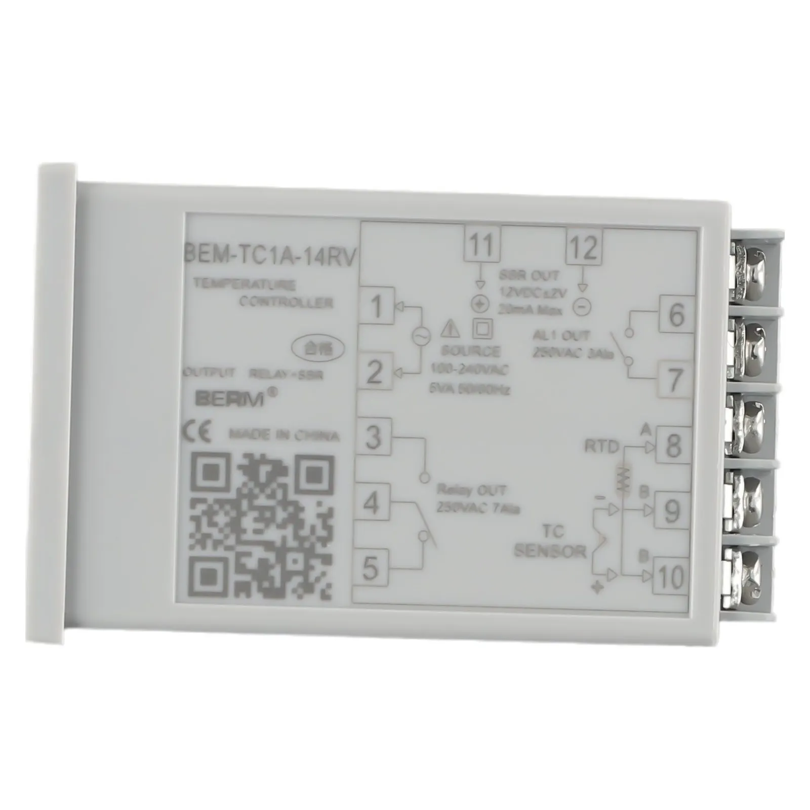 Smart Thermostat BEM-TC1A-14RV PID Intelligent Temperature Control Regulator Intelligent Thermostat With Installation Bracket
Smart Thermostat BEM-TC1A-14RV PID Intelligent Temperature Control Regulator Intelligent Thermostat With Installation Bracket