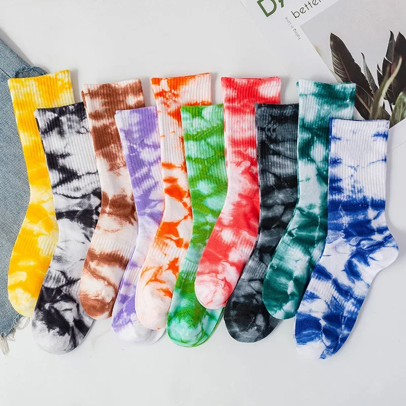 New Hip-Hop Tie-Dye Middle Tube Socks Comprehensive Comfortable Sports Socks for Men Women Harajuku Style Happy Socks Casual
New Hip-Hop Tie-Dye Middle Tube Socks Comprehensive Comfortable Sports Socks for Men Women Harajuku Style Happy Socks Casual