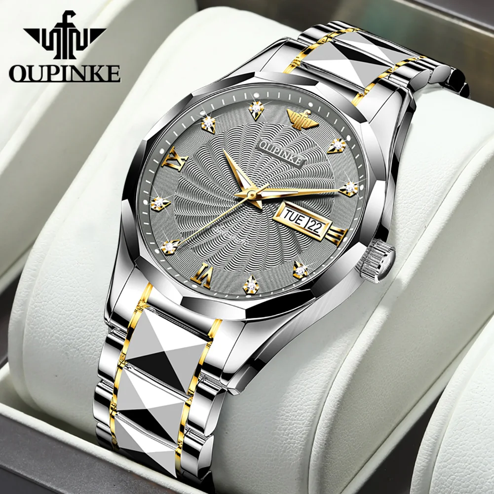 OUPINKE Top Brand Men Mechanical Watches Luxury Sapphire Crystal Automatic Watch Date Week Display Waterproof Fashion WristWatch
OUPINKE Top Brand Men Mechanical Watches Luxury Sapphire Crystal Automatic Watch Date Week Display Waterproof Fashion WristWatch