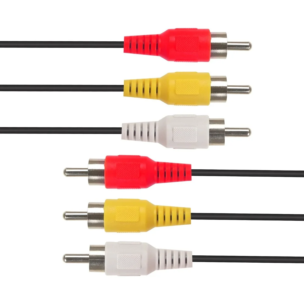High Quality Audio Video Cable 3RCA Male To Male Composite AV Cable for TV Set-Top Box Speaker Amplifier DVD Player Multimedia
High Quality Audio Video Cable 3RCA Male To Male Composite AV Cable for TV Set-Top Box Speaker Amplifier DVD Player Multimedia