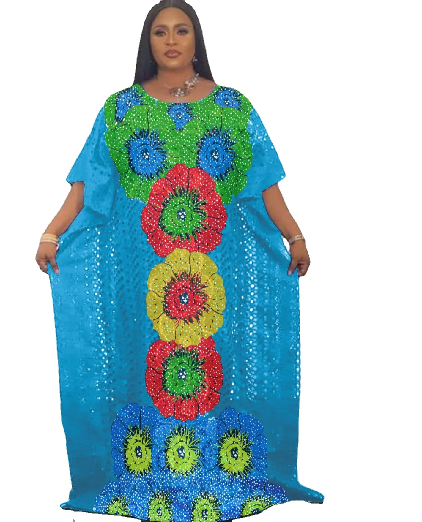 Dashiki African Dresses for Women Summer Elegent African Women Short Sleeve Lace Polyester Plus Size Long Dress African Robes
Dashiki African Dresses for Women Summer Elegent African Women Short Sleeve Lace Polyester Plus Size Long Dress African Robes