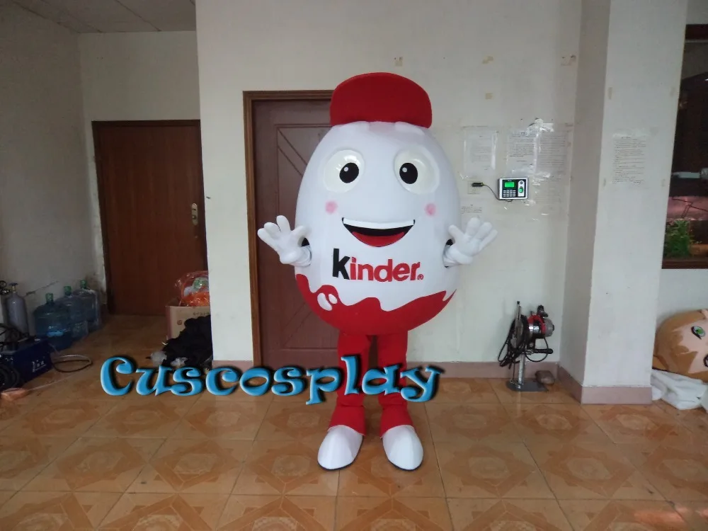 Cute Humpty Dumpty Mascot Costume Chicken Eggs Shell Egg White and red dress With Happy Face Small Red Hat for Halloween
Cute Humpty Dumpty Mascot Costume Chicken Eggs Shell Egg White and red dress With Happy Face Small Red Hat for Halloween