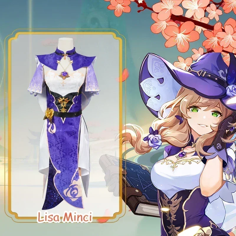 Lisa Cosplay Costume Genshin Impact Adult Carnival Uniform Wig Anime Halloween Costumes Women Game
Lisa Cosplay Costume Genshin Impact Adult Carnival Uniform Wig Anime Halloween Costumes Women Game