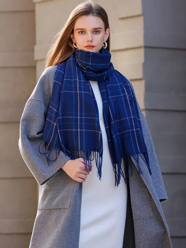 2023 Winter New Lattice Tassel Imitation Cashmere Women Scarf Leisure Versatile Thickened Warm Defend Cold Collar Long Shawl
2023 Winter New Lattice Tassel Imitation Cashmere Women Scarf Leisure Versatile Thickened Warm Defend Cold Collar Long Shawl