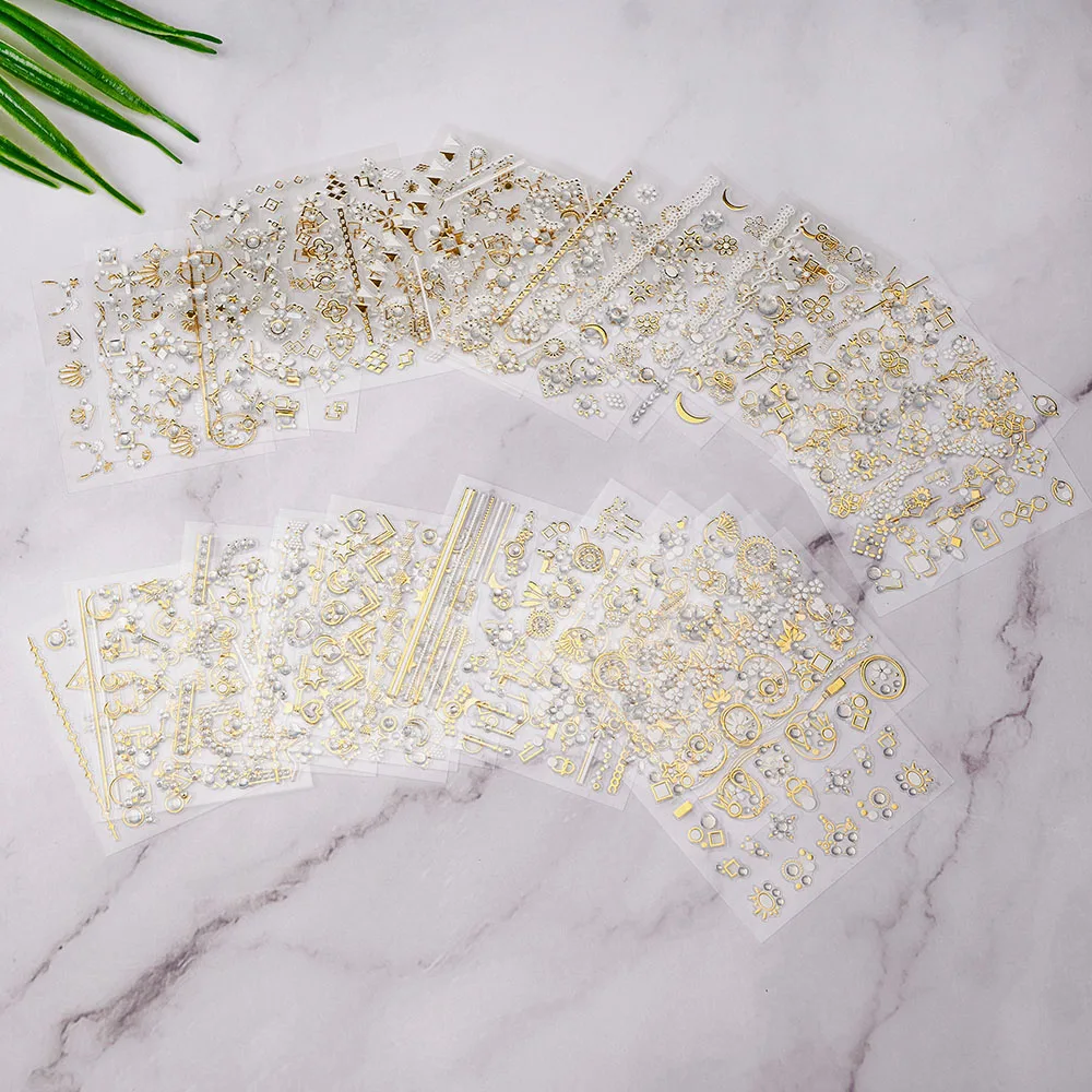 30 Sheets Gold Bronzing Nail Decals Stickers Flower Leaf Manicure Nail Art Transfer 3D Sticker DIY Nails Ornaments 6.5X5cm NL140
30 Sheets Gold Bronzing Nail Decals Stickers Flower Leaf Manicure Nail Art Transfer 3D Sticker DIY Nails Ornaments 6.5X5cm NL140