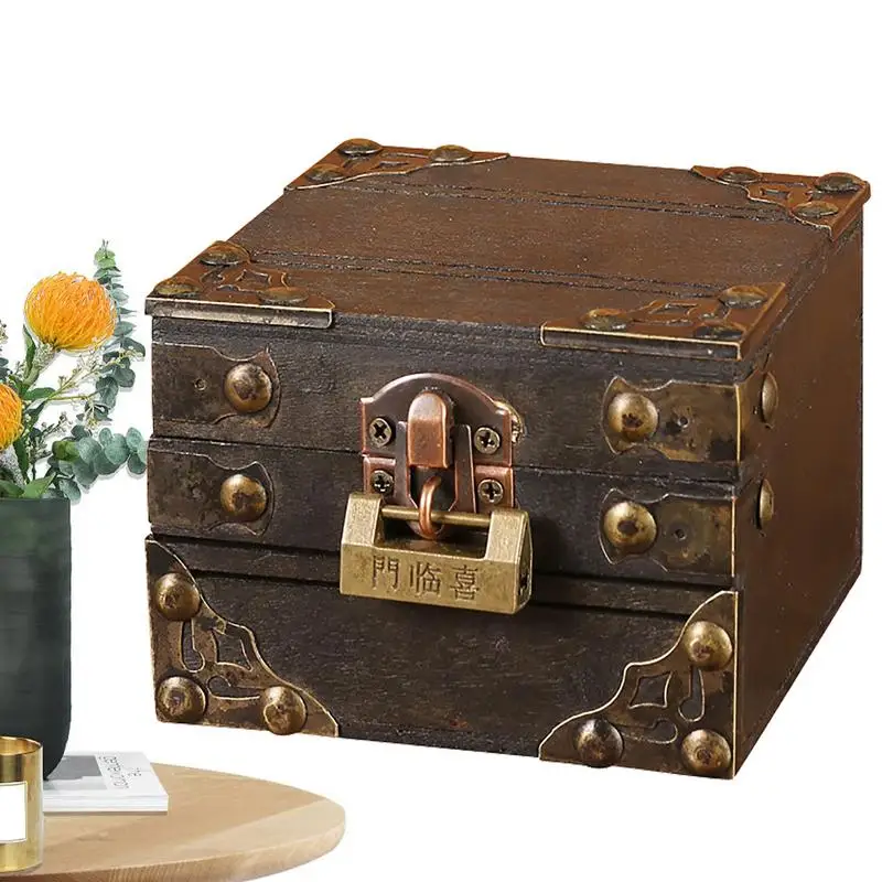 Mini Wooden Storage Box Vintage Treasure Lock Box Retro Storage Box Jewelry Treasure Box Desktop Organizer For Home Kids Gift
Mini Wooden Storage Box Vintage Treasure Lock Box Retro Storage Box Jewelry Treasure Box Desktop Organizer For Home Kids Gift