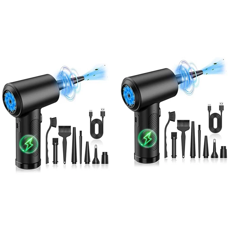 2X Compressed Air Duster-51000RPM-Keyboard-Cleaner - Good Replace Compressed Air Can - Reusable No Canned Air Duster
2X Compressed Air Duster-51000RPM-Keyboard-Cleaner - Good Replace Compressed Air Can - Reusable No Canned Air Duster