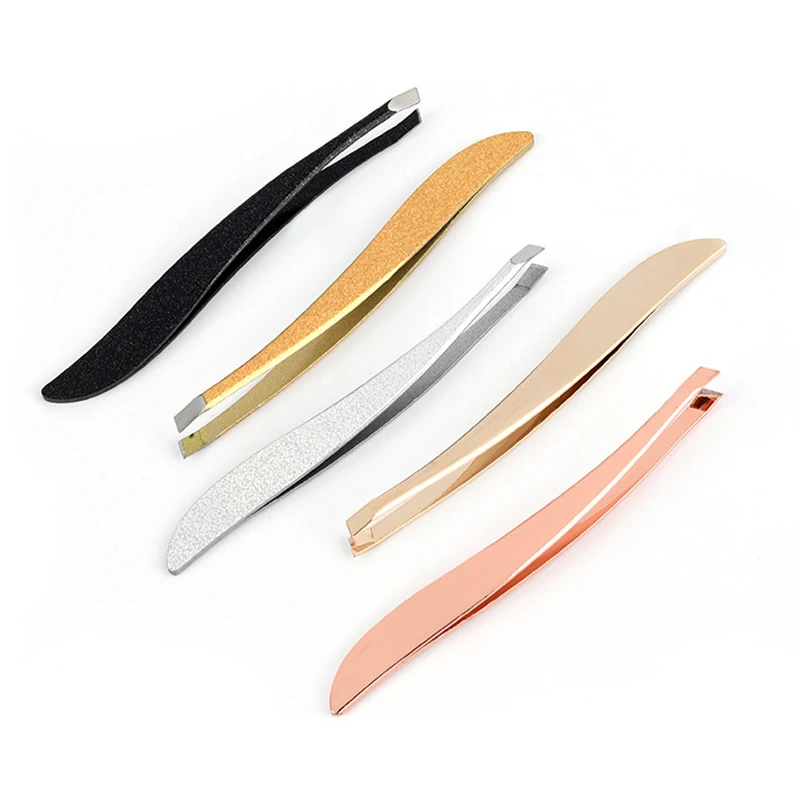 Hair Removal Tweezers Stainless Steel Eyebrow Tweezers Gold Silver Bevel Tip Point Face Harmless Makeup Beauty Tool Cosmetics
Hair Removal Tweezers Stainless Steel Eyebrow Tweezers Gold Silver Bevel Tip Point Face Harmless Makeup Beauty Tool Cosmetics