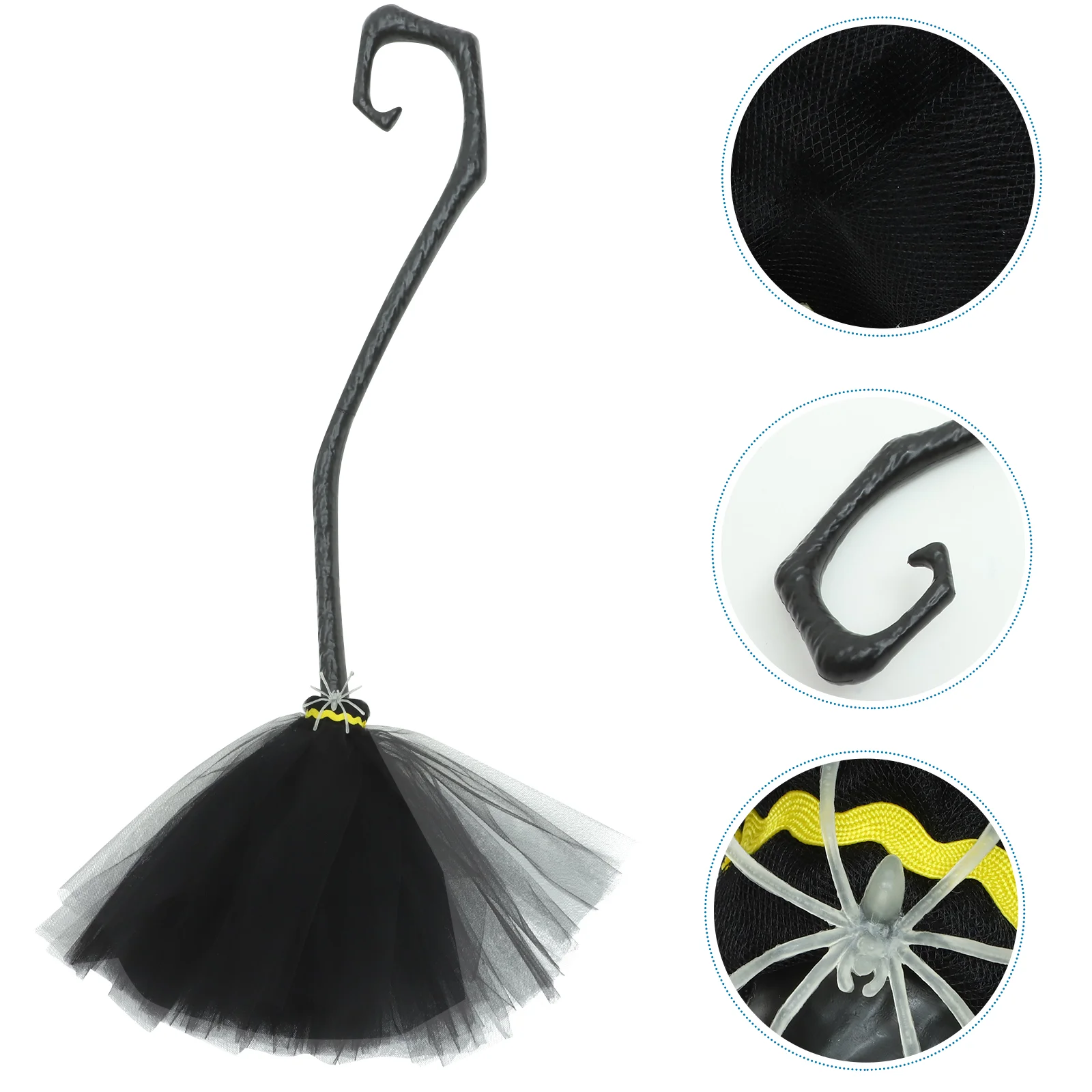 Black Halloween Witch Broom Party Decor Witch Detachable Handle Broom Prop For Cosplay Halloween Costume
Black Halloween Witch Broom Party Decor Witch Detachable Handle Broom Prop For Cosplay Halloween Costume