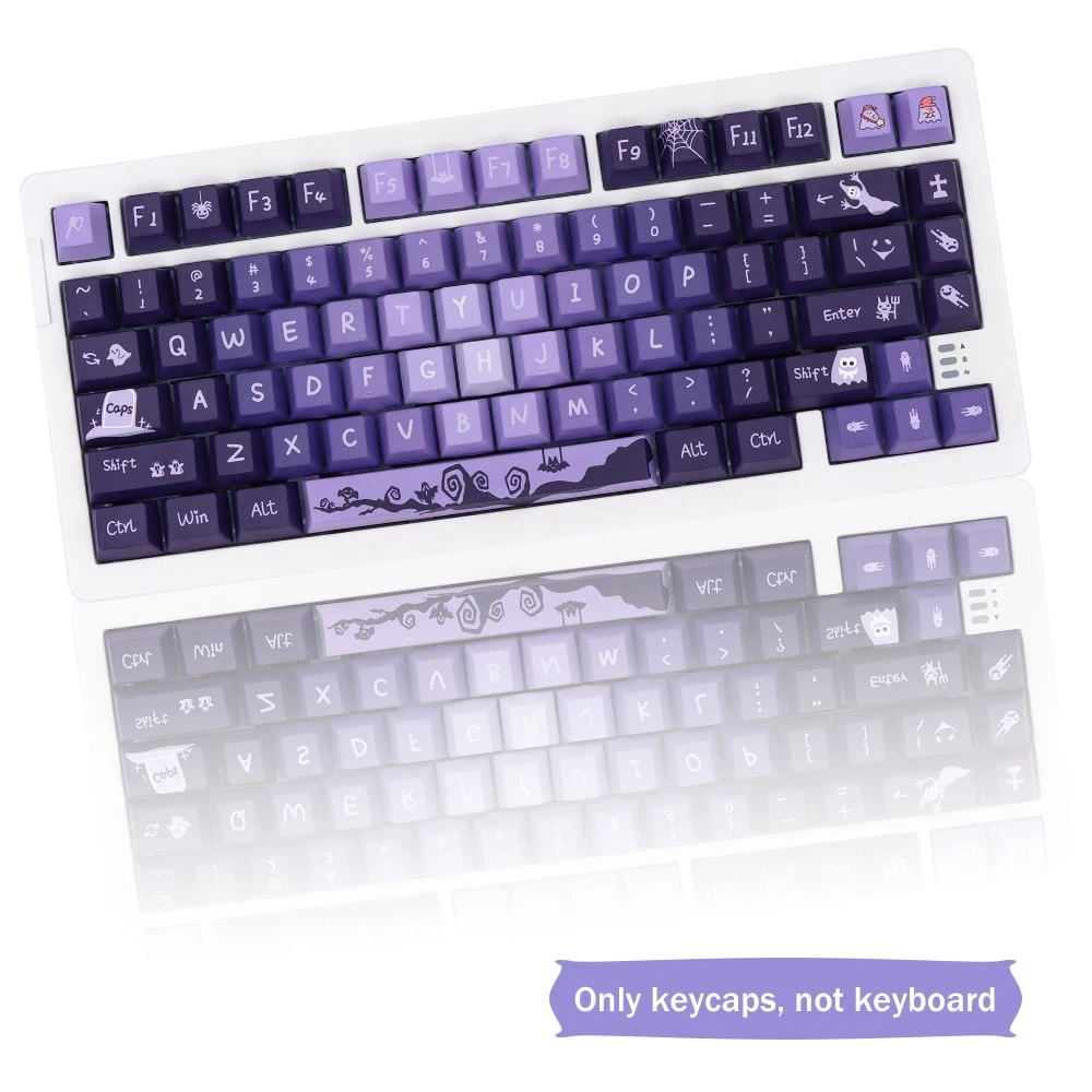 

Purple Gradient Keycap Cherry Profile PBT Dye Sublimation Keycaps For MX Switch Mechanical Keyboard GK61/64/67/68/75/84/87/96/98