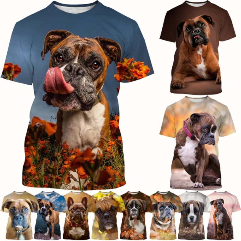 Hot Sale Homme Boxer Dog 3D T Shirts Fashion Cute Animal Puppy Graphic Unisex Personalized Casual Short Sleeves
Hot Sale Homme Boxer Dog 3D T Shirts Fashion Cute Animal Puppy Graphic Unisex Personalized Casual Short Sleeves