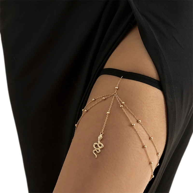 Snake/Flower Shape Tassel Thigh Chain Anti-slip Belt Chain Harness Summer Beach Nightclub Leg Supplies for Women Girls
Snake/Flower Shape Tassel Thigh Chain Anti-slip Belt Chain Harness Summer Beach Nightclub Leg Supplies for Women Girls