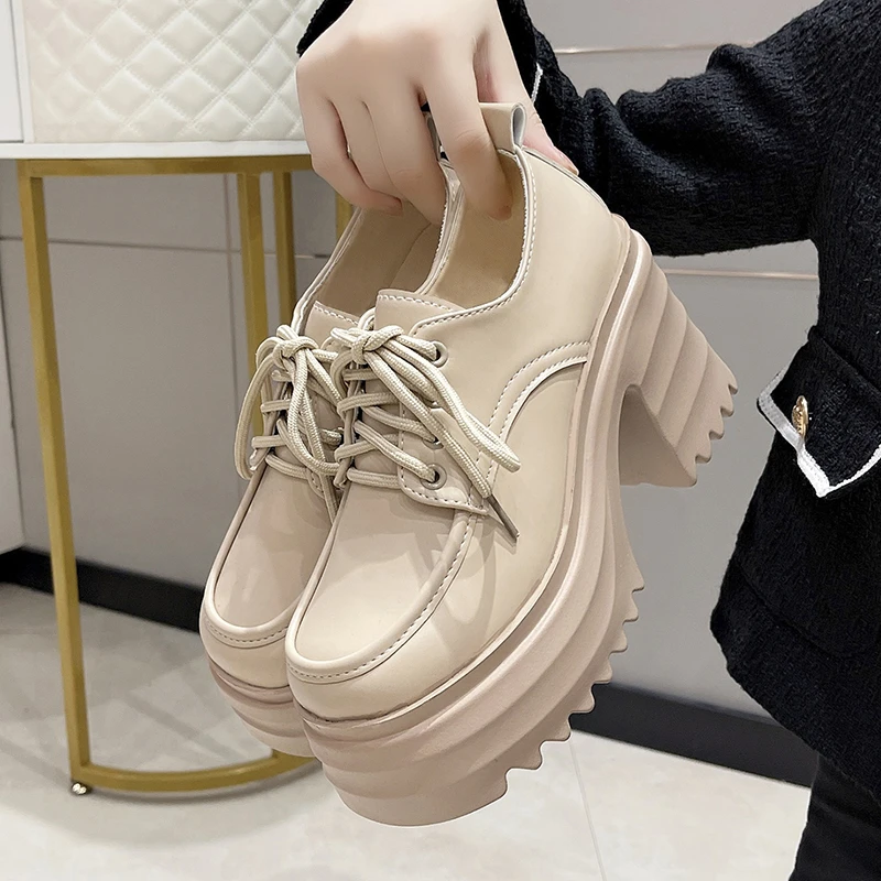 Women Pumps Office Handmade Lace Up Round Head Square Heels Shoes Women Patent Leather Comfortable Women's Shoes
Women Pumps Office Handmade Lace Up Round Head Square Heels Shoes Women Patent Leather Comfortable Women's Shoes