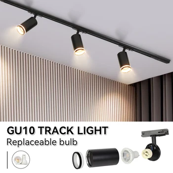O Suporte de Sapato de Acrílico: A Solução Perfeita para Organização e Exibição 7 GU10 Track Light 110v 220v Set Led Track Lamp Replaceable Bulb Led Spotlight for Clothing Shop Store Home Decor Lighting Fixture