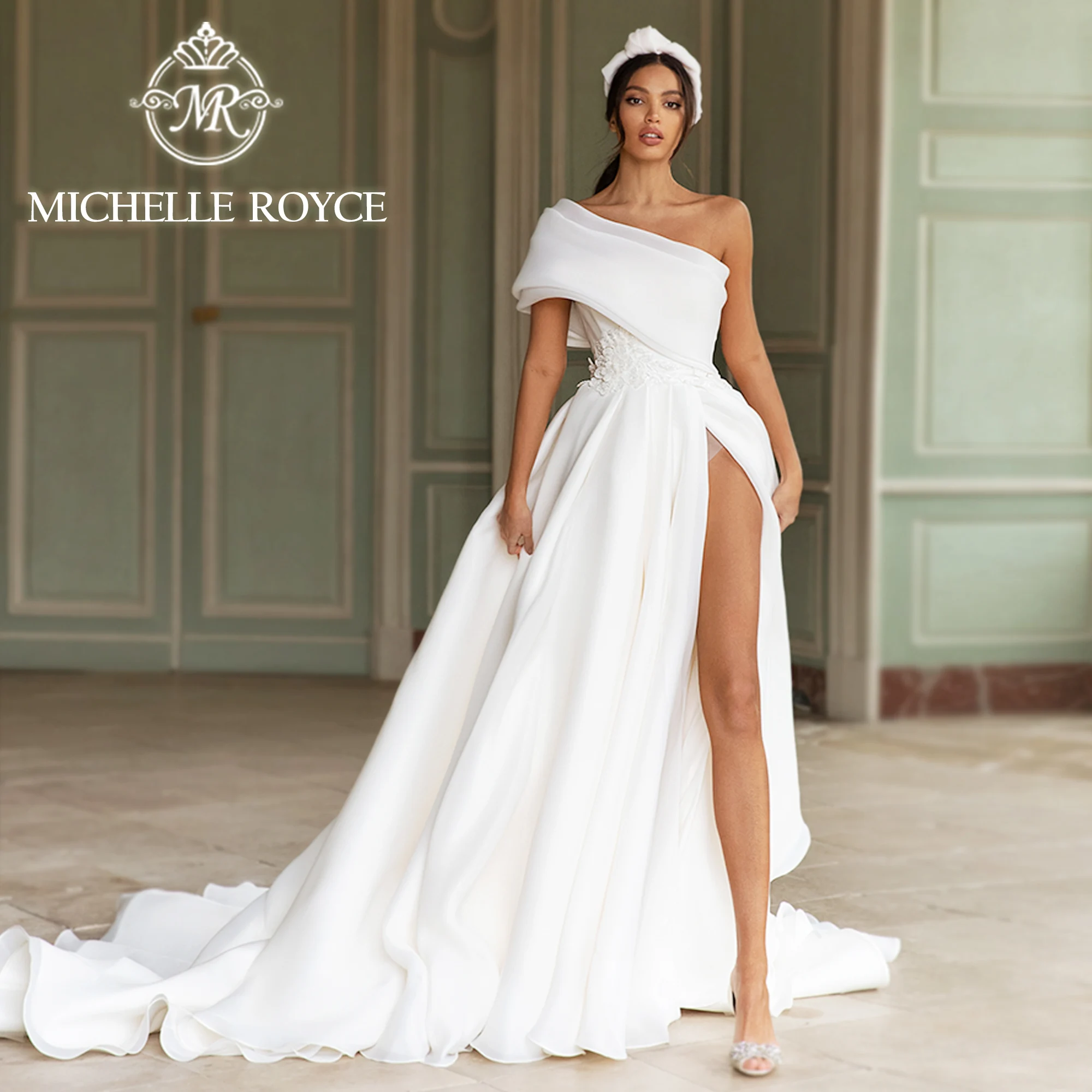 Michelle Royce Fashion Wedding Dresses For Women 2023 Elegant One Shoulder Thigh Split Chic Wedding Gown Vestidos De Novia
Michelle Royce Fashion Wedding Dresses For Women 2023 Elegant One Shoulder Thigh Split Chic Wedding Gown Vestidos De Novia