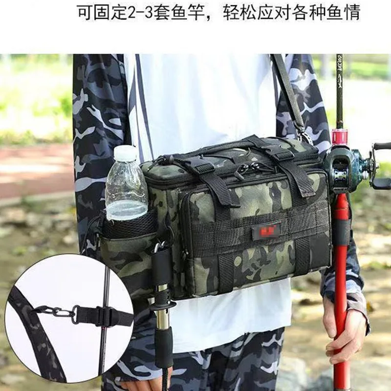 Outdoor Oxford Waterproof Bag Single Shoulder Fishing Backpack Swing-pole Cross Bag Handbag Fanny Pack Fishing Lure Bag
Outdoor Oxford Waterproof Bag Single Shoulder Fishing Backpack Swing-pole Cross Bag Handbag Fanny Pack Fishing Lure Bag