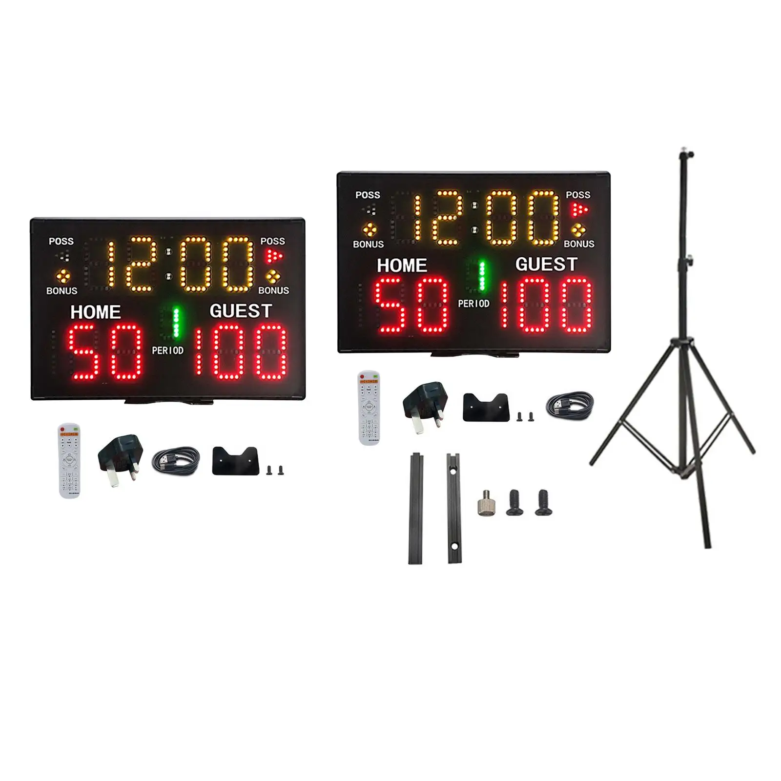 Tabletop Digital Scoreboard with Remote Wall Hanging Electronic Scoreboard for Basketball
Tabletop Digital Scoreboard with Remote Wall Hanging Electronic Scoreboard for Basketball