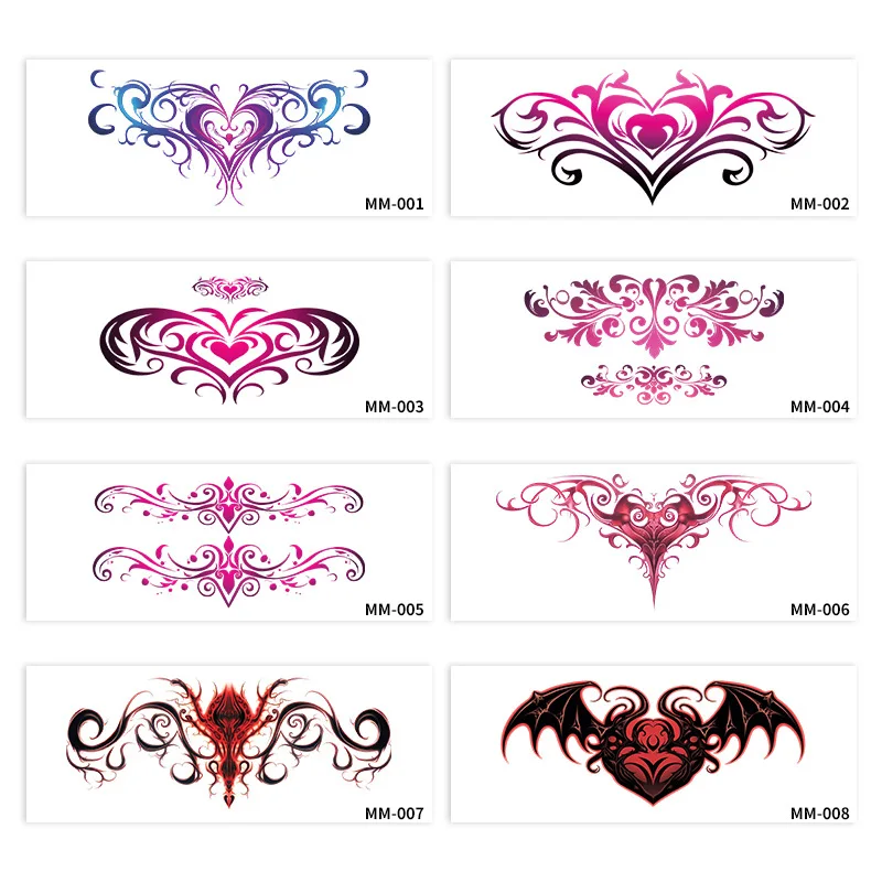Sexy Love Heart Tattoo Sticker Waterproof Lasting Fake Tattoo Love Totem Colorful Chest Flower Waist Tatto Female
Sexy Love Heart Tattoo Sticker Waterproof Lasting Fake Tattoo Love Totem Colorful Chest Flower Waist Tatto Female