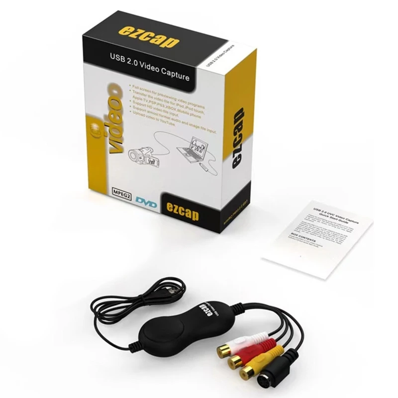Конвертер аудио/видео USB 2.0, карта видеозахвата, коробка VHS, видеомагнитофон VHS, телевизор с ПК Win10
Конвертер аудио/видео USB 2.0, карта видеозахвата, коробка VHS, видеомагнитофон VHS, телевизор с ПК Win10