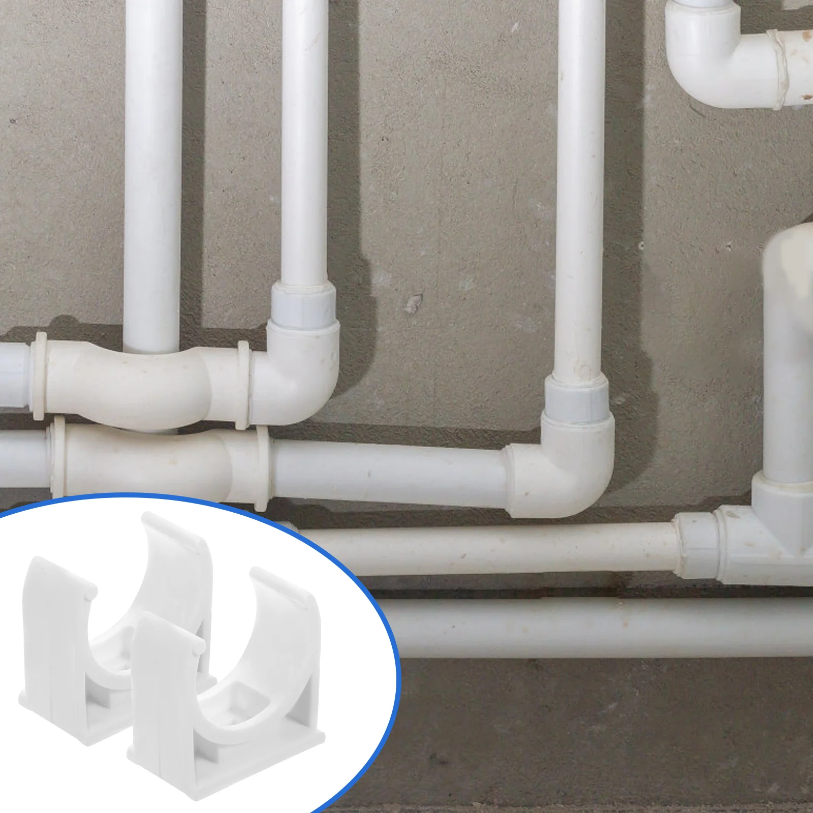 50pcs Pipe Clamp PVC Pipe Support Clips U-shaped Pipe Fixing Clips Water Pipe Holders
50pcs Pipe Clamp PVC Pipe Support Clips U-shaped Pipe Fixing Clips Water Pipe Holders