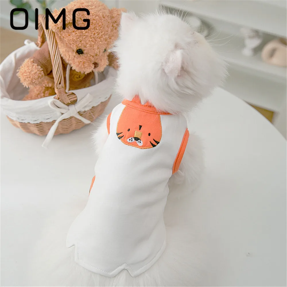 OIMG New Small Dogs T-Shirt Chihuahua Bichon Embroidery Cute Little Tiger Vest Kitten Puppet Puppy Thin Section Pet Cat Clothes
OIMG New Small Dogs T-Shirt Chihuahua Bichon Embroidery Cute Little Tiger Vest Kitten Puppet Puppy Thin Section Pet Cat Clothes