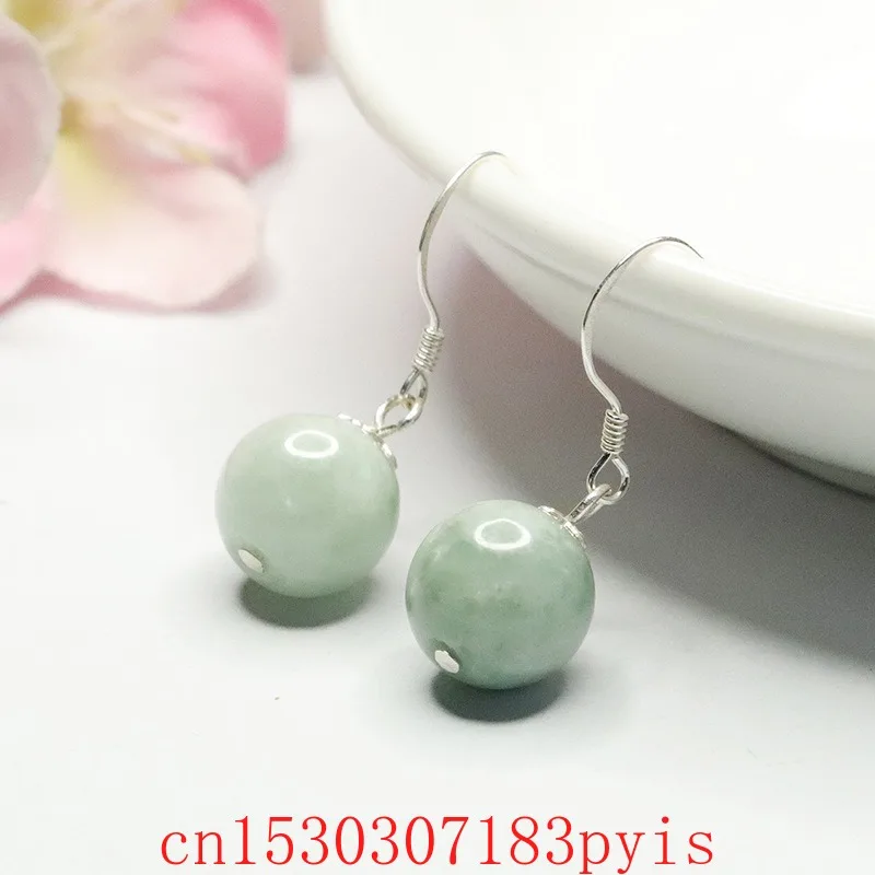 Natural Burmese Emerald Jade Bead Earrings 925 Silver Fashion Fine Jewelry Designer Couple Luxury Charm Amulet Gifts for Women
Natural Burmese Emerald Jade Bead Earrings 925 Silver Fashion Fine Jewelry Designer Couple Luxury Charm Amulet Gifts for Women