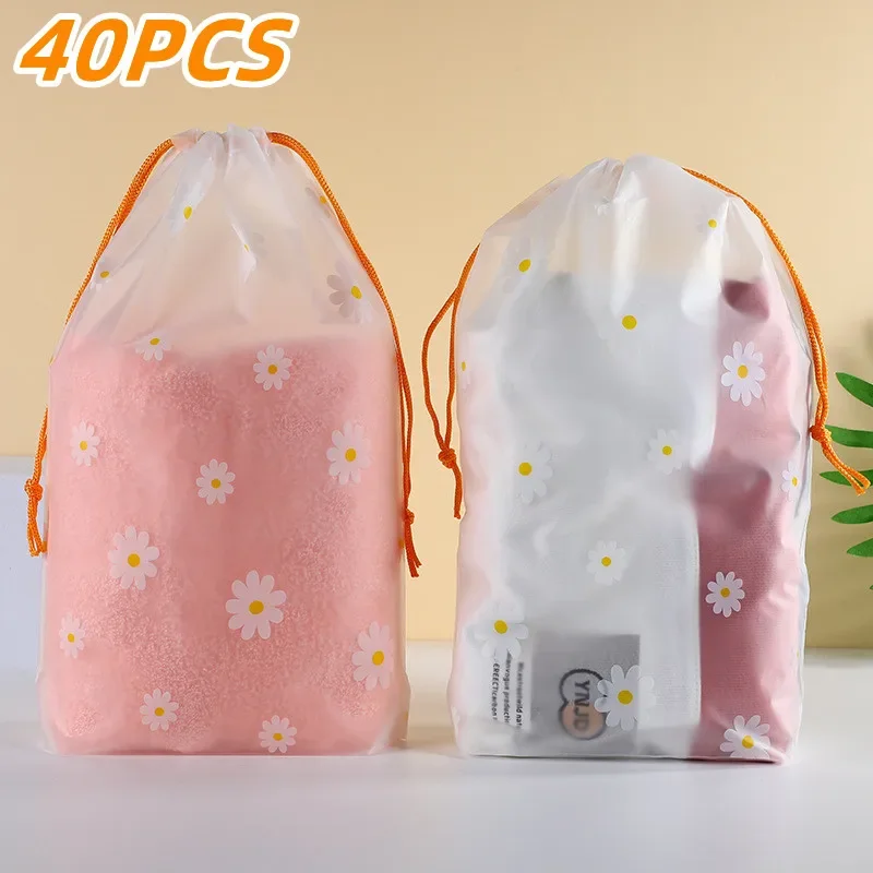 20/40PCS Drawstring Waterproof Clothes ShoesStorage Bags EVA Daisy Pattern Packaging Organizer Waterproof Makeup Toiletry Bags
20/40PCS Drawstring Waterproof Clothes ShoesStorage Bags EVA Daisy Pattern Packaging Organizer Waterproof Makeup Toiletry Bags