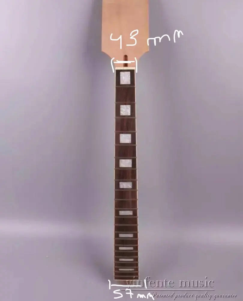 6 string nut 43mm- heel 57mm Mahogany made Electric Guitar Neck 22 Fret 24.75 INCH rosewood Fretboard Unfinished #L3
6 string nut 43mm- heel 57mm Mahogany made Electric Guitar Neck 22 Fret 24.75 INCH rosewood Fretboard Unfinished #L3
