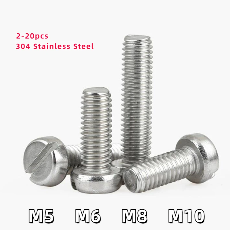 2-20pcs M5 M6 M8 M10 GB65 Minus Screws 304 Stainless Steel Slotted Cheese Head Screw Lengthen Bolts High Quality Slotted Screw
2-20pcs M5 M6 M8 M10 GB65 Minus Screws 304 Stainless Steel Slotted Cheese Head Screw Lengthen Bolts High Quality Slotted Screw