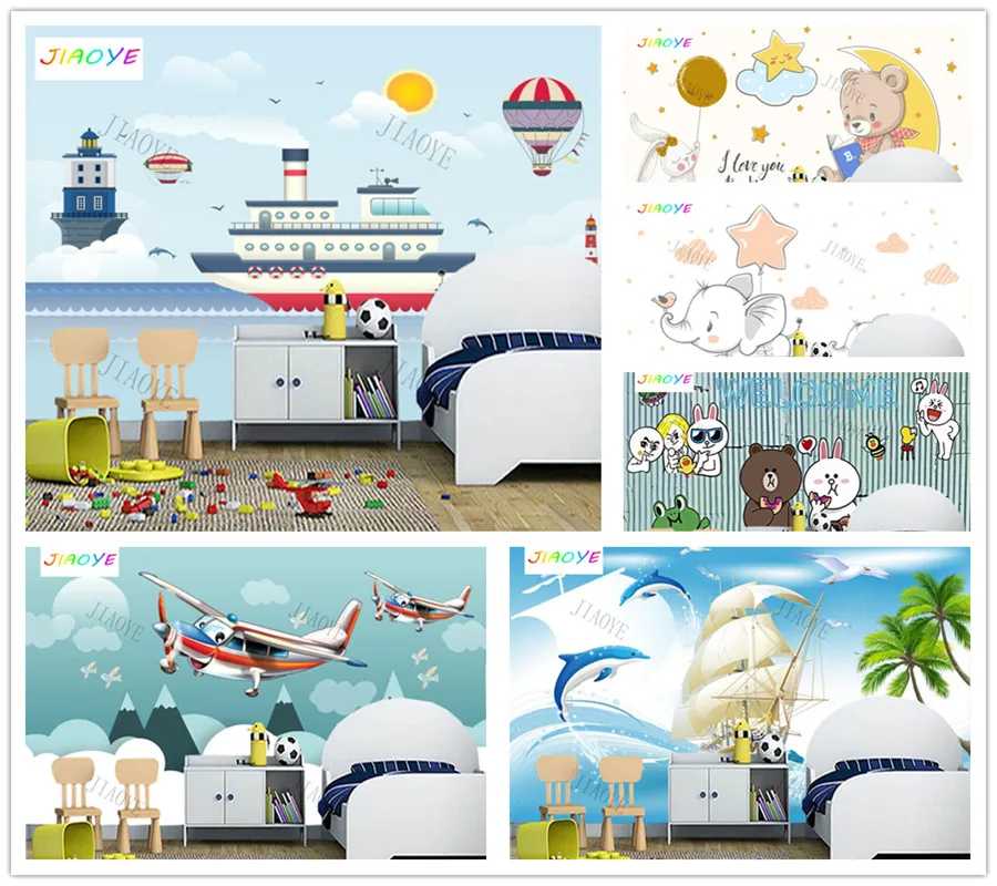 Custom Cartoon airplane beach ship bear Kids Room Wallpaper Mural Living Room TV Wall children Bedroom Wallpaper Home Decor
Custom Cartoon airplane beach ship bear Kids Room Wallpaper Mural Living Room TV Wall children Bedroom Wallpaper Home Decor