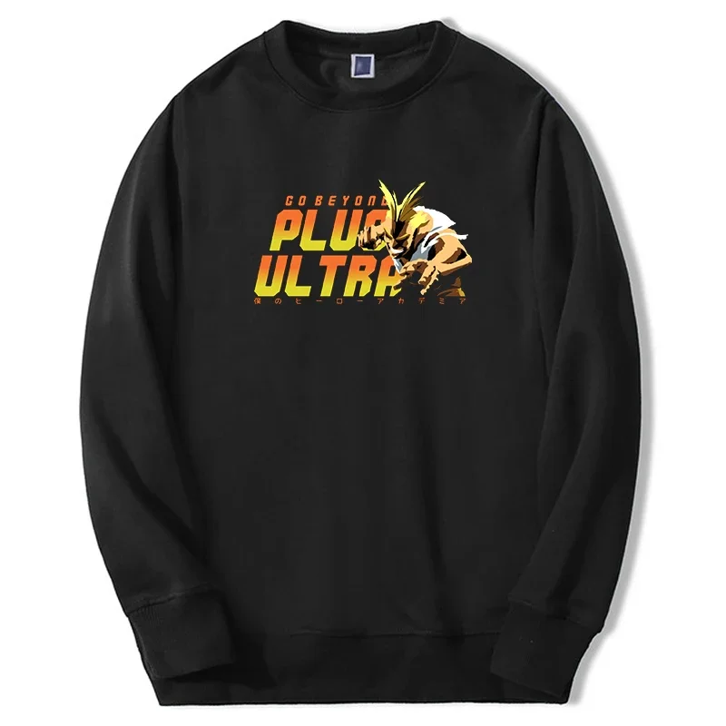 

My Hero Academia Hoodie Men/women Anime All Might Plus Ultra Graphic Sweatshirt Long Sleeve Oversize Fashion Moletom Sportswear