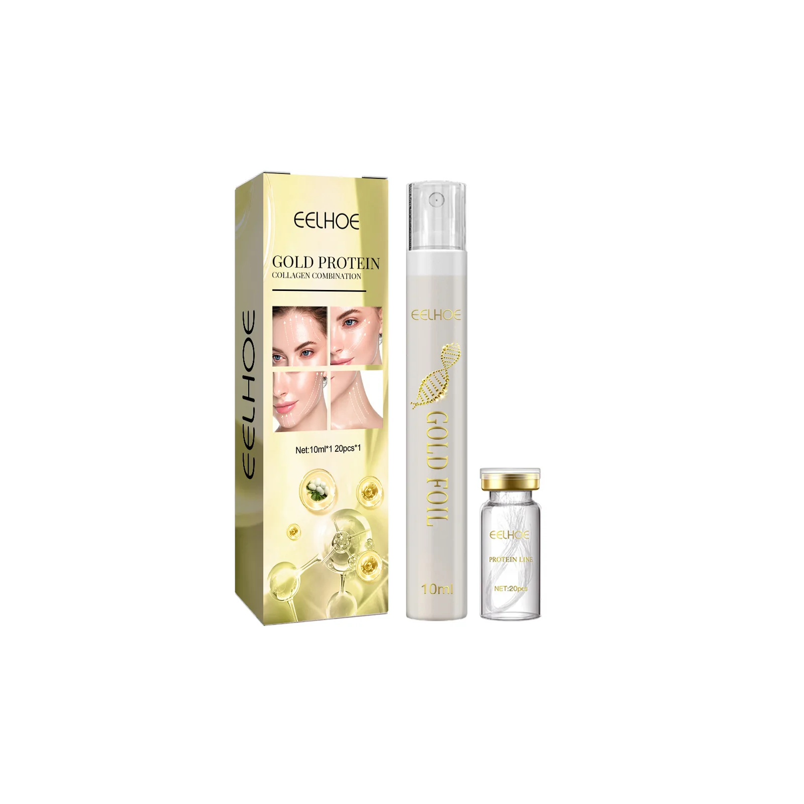 Protein thread lifting and firming kit Skin moisturizing serum, facial lightening of fine lines, shaping and firming
Protein thread lifting and firming kit Skin moisturizing serum, facial lightening of fine lines, shaping and firming