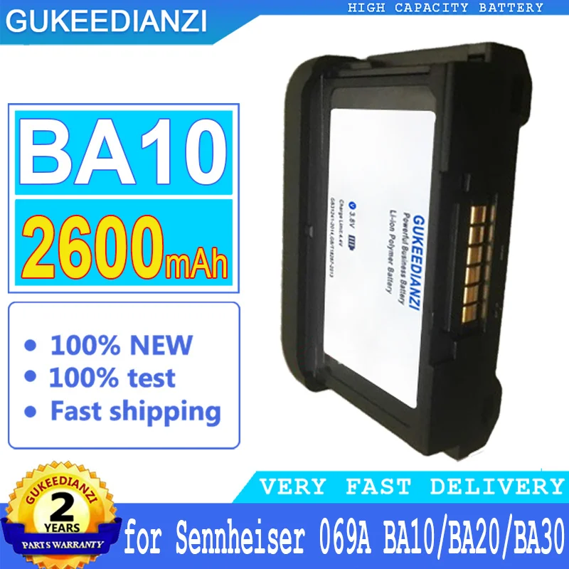 

2600mAh GUKEEDIANZI Battery for Sennheiser 069A BA10 BA20 BA30 Big Power Bateria