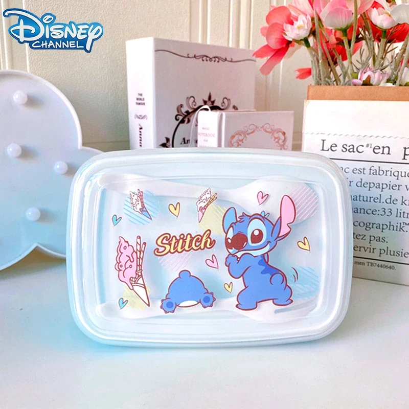 

Disney Stitch Lunch Box Lunch Box Cartoon Cute Crisper Student Fruit Lunch Box Frozen Anna Elsa Party Gift New