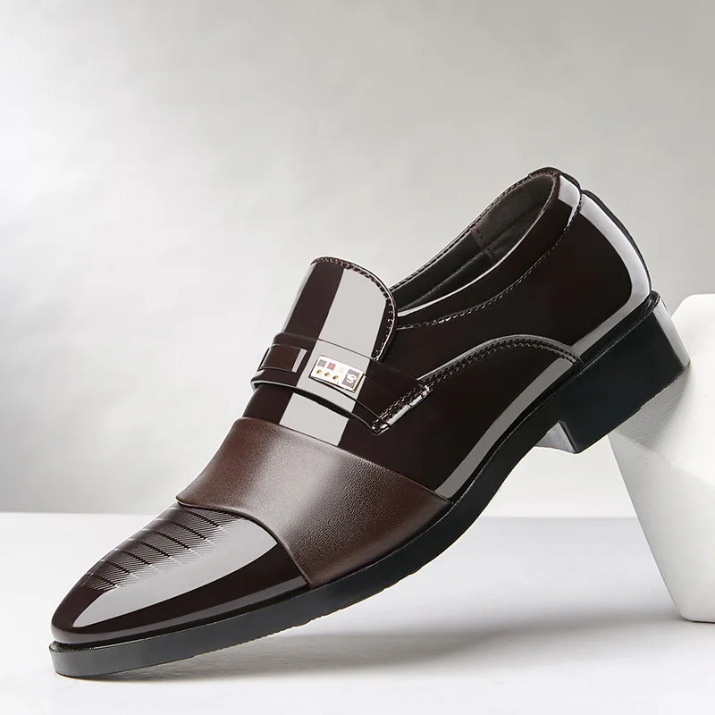 

Роскошные кожаные мужские туфли для свадьбы Формальные оксфорды деловые повседневные офисные классические туфли с острым носком