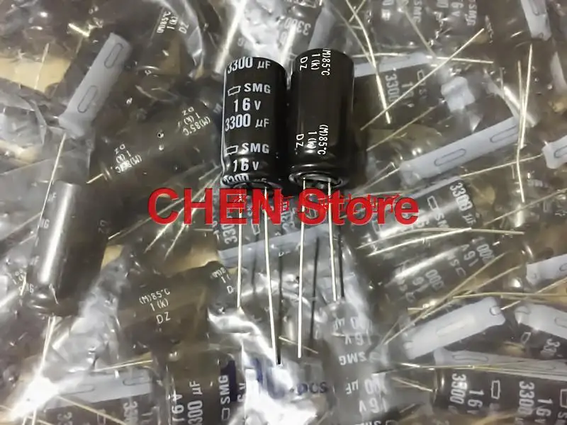 

20PCS Original Japan NIPPON SMG 16V3300UF 12.5X25mm 85 degrees CHEMI-CON electrolytic capacitors NCC smg 3300UF 16V