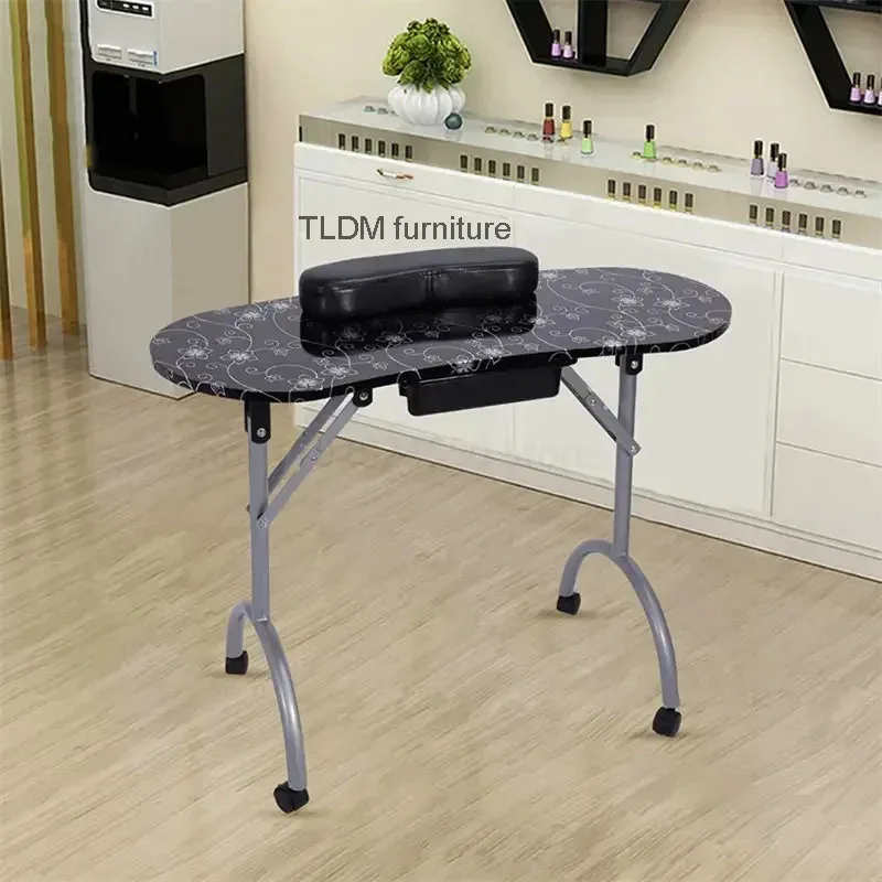 

Складной Маникюрный Стол для маникюра, Профессиональная Мебель для салона, простой креативный маникюрный столик для хранения