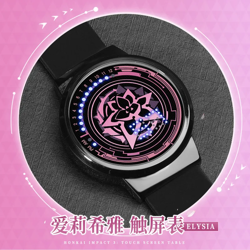 Anime Game Honkai Impact 3 Elysia Cosplay LED Waterproof Touch Screen Wrist Electronic Watch Couples Student Wrist Watch Gift
Anime Game Honkai Impact 3 Elysia Cosplay LED Waterproof Touch Screen Wrist Electronic Watch Couples Student Wrist Watch Gift