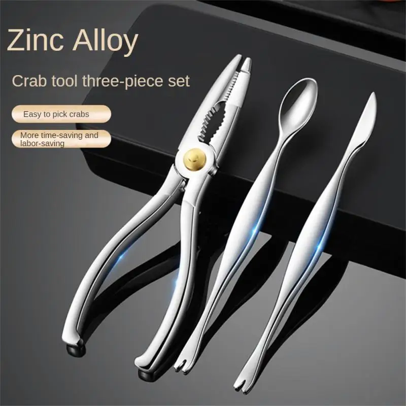 

Stainless Steel Crab Tool Set Crab Peel Shrimp Tool Lobster Clamp Pliers Clip Pick Set Seafood Tools Knives Accessories