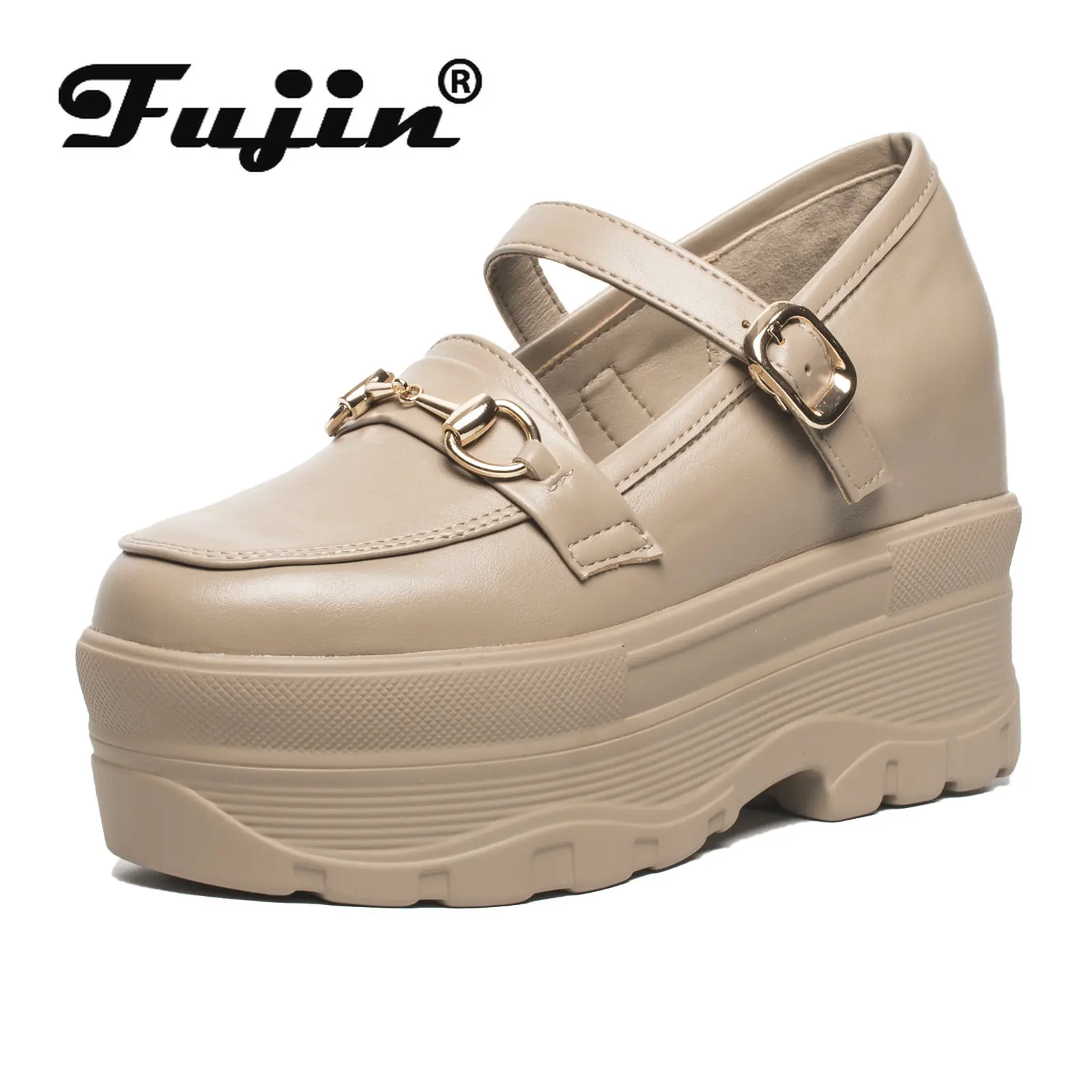 Fujin 10cm 12cm Genuine Leather Fashion Height Increasing Buckle Ladies Casual Platform Wedge Women Slip on Females Shoes Loafer
Fujin 10cm 12cm Genuine Leather Fashion Height Increasing Buckle Ladies Casual Platform Wedge Women Slip on Females Shoes Loafer