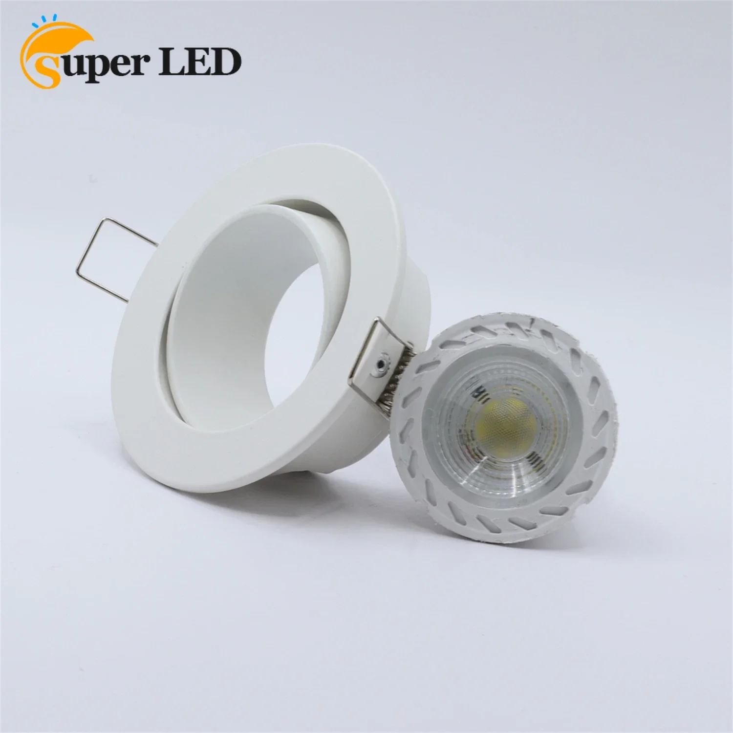 

Zinc Alloy Round GU10 MR16 GU5,3 Recessed Downlight LED Fitting Ceiling Spot Lights Frame Suit Dia50mm Bulbs Lamp Socket Holder