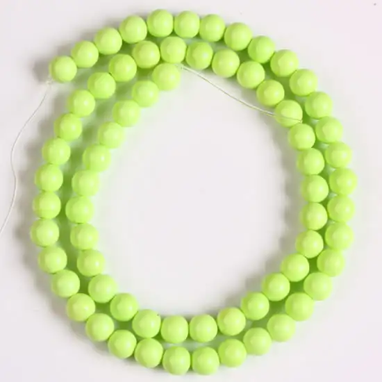 

16" Colorful Howlite Turquoise Round Stone Loose Spacer Beads For Jewelry Making DIY Accessories