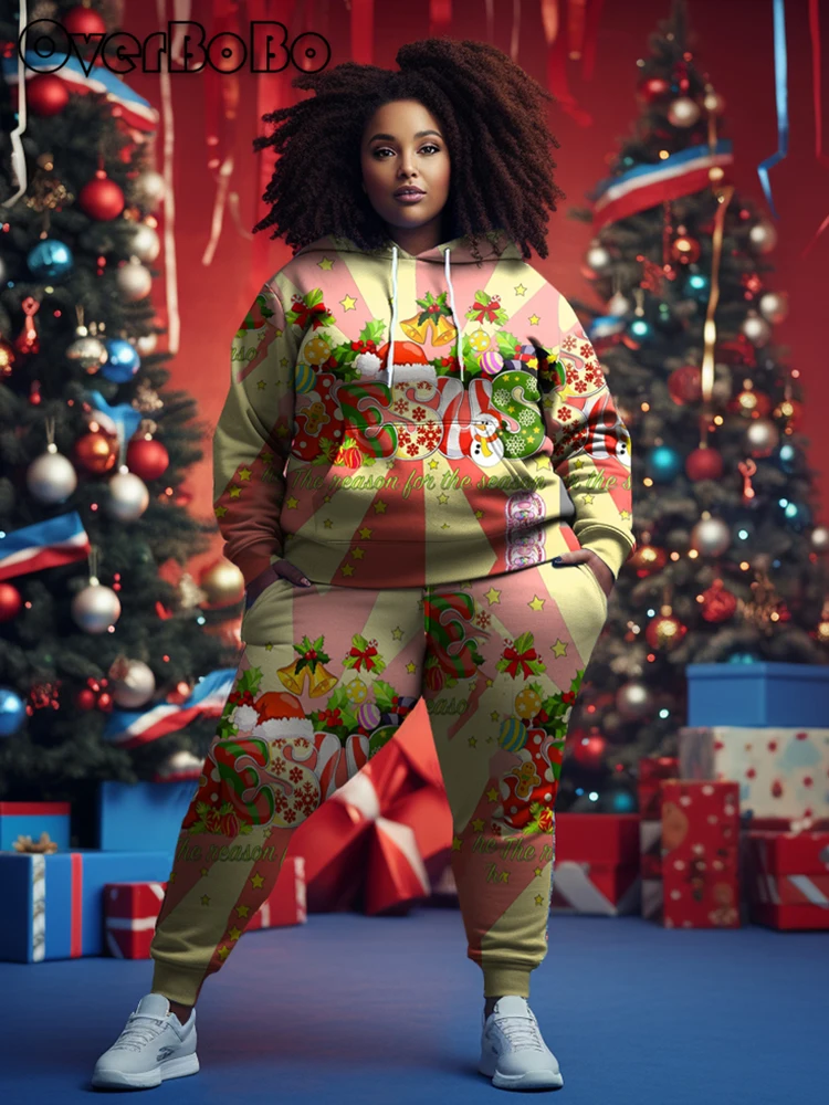 OverBoBo Plus Size 2 Pieces Sets Women Hoodie And Pant Print Big Size L-9XL Plus Size Women Clothes Long Sleeve Sweatwear Outfit
OverBoBo Plus Size 2 Pieces Sets Women Hoodie And Pant Print Big Size L-9XL Plus Size Women Clothes Long Sleeve Sweatwear Outfit