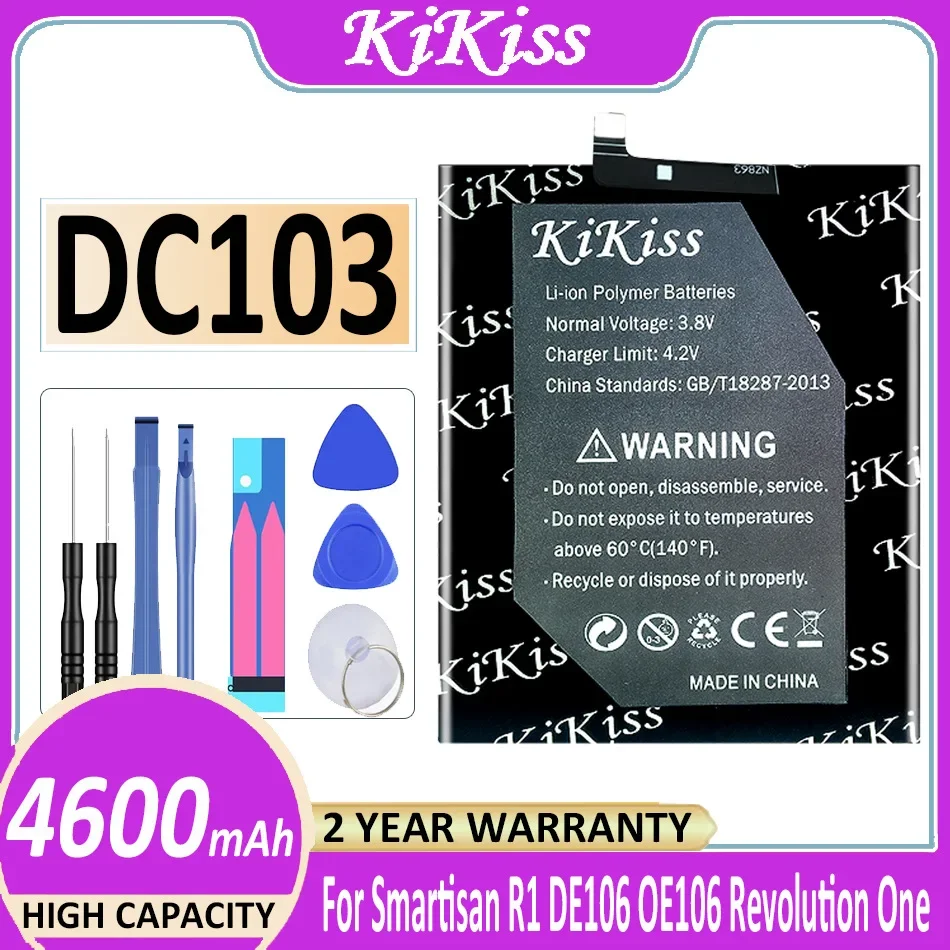 DC103 Battery for Smartisan R1 DE106 OE106 Revolution One 4600mAh Smartphone Replacement Batteries with Tools Gifts
DC103 Battery for Smartisan R1 DE106 OE106 Revolution One 4600mAh Smartphone Replacement Batteries with Tools Gifts