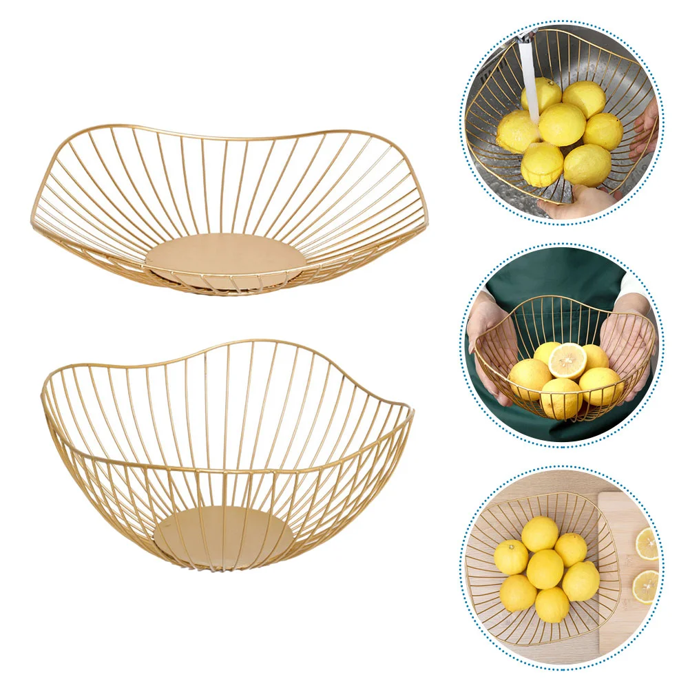 2 Pcs Wire Vegetable Basket Iron Fruit Decor Egg Container Candy Dishes Decorative
2 Pcs Wire Vegetable Basket Iron Fruit Decor Egg Container Candy Dishes Decorative