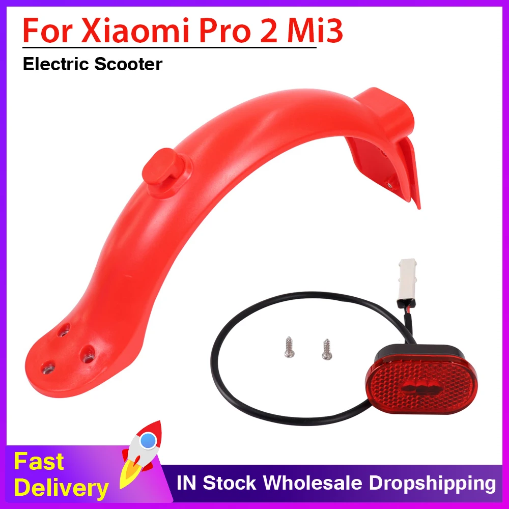 Rear Mudguard Taillight Set Electric Scooter Fender For Xiaomi Pro2 Mi3 KickScooter New Version Rear Fender Taillight Lamp Parts 
Rear Mudguard Taillight Set Electric Scooter Fender For Xiaomi Pro2 Mi3 KickScooter New Version Rear Fender Taillight Lamp Parts