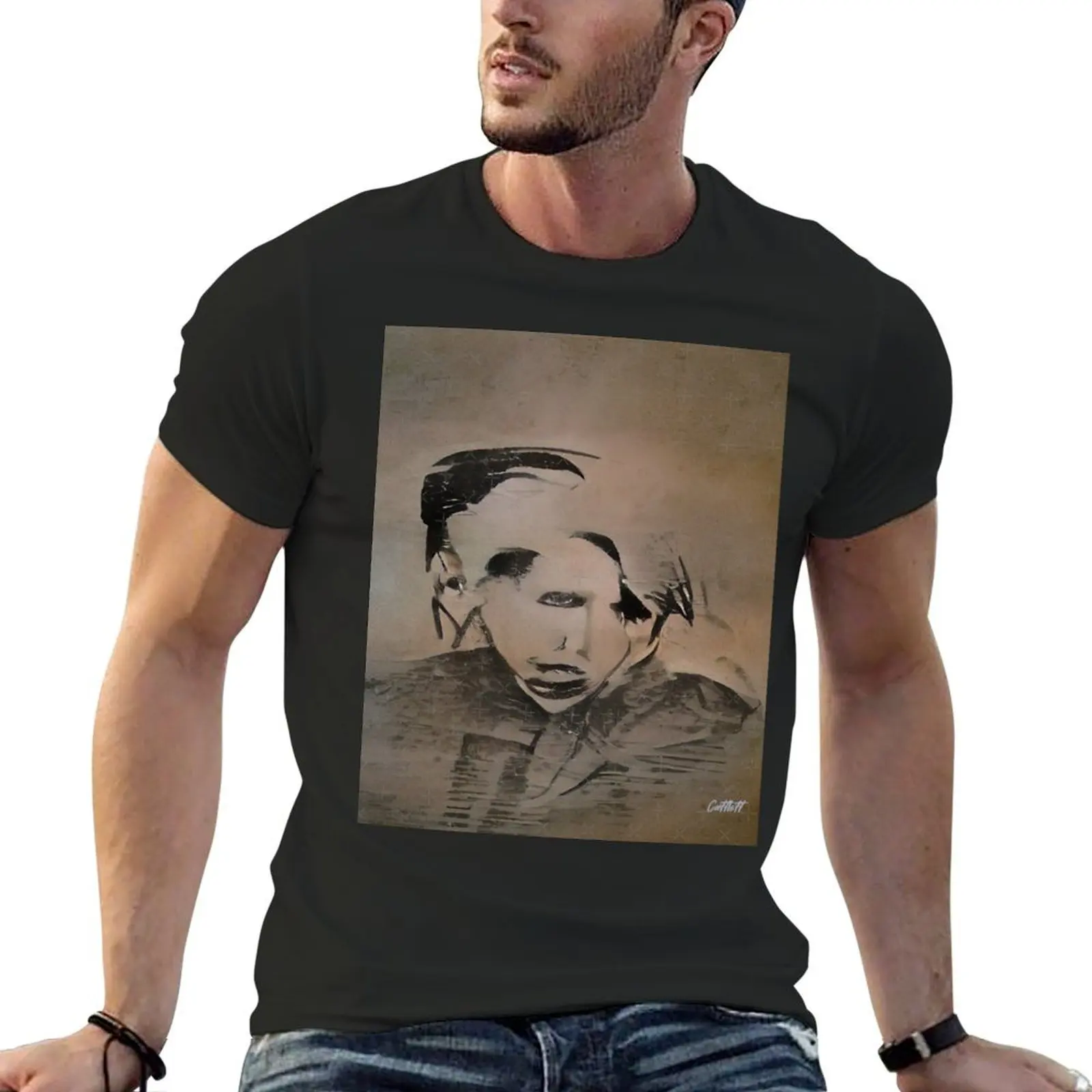 Футболка Marilyn Manson с изображением портрета-Темная готика-Мэрилин Мэнсон (1) летние топы Летняя одежда мужская футболка
Футболка Marilyn Manson с изображением портрета-Темная готика-Мэрилин Мэнсон (1) летние топы Летняя одежда мужская футболка